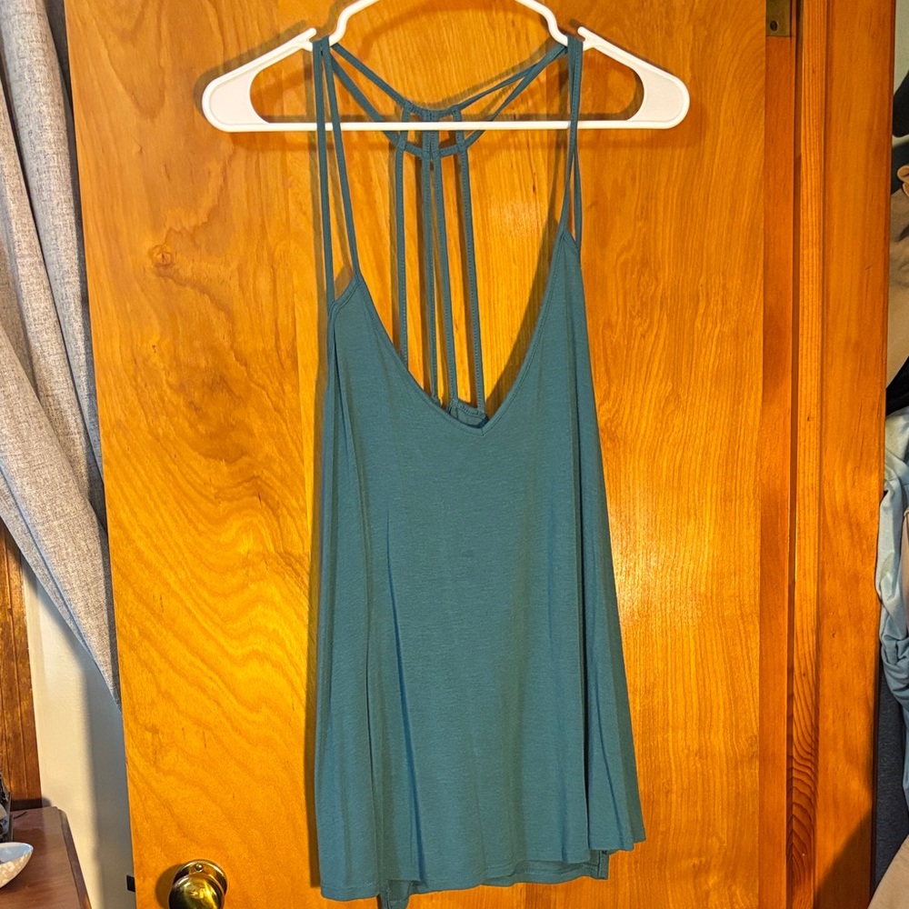 Express Teal Strappy Camisole